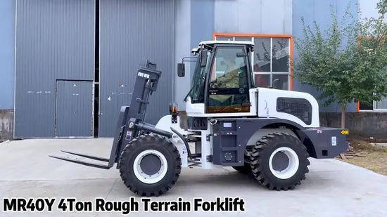 マウンテンレイズ ディーゼルトラックフォークリフト 4トン オールラフテレーンフォークリフト