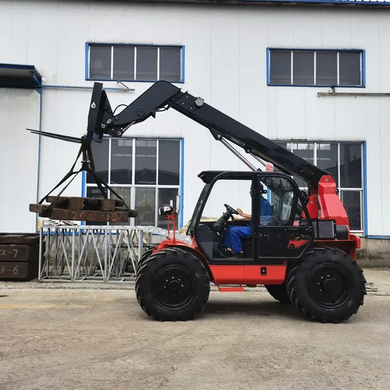 中国マニトウテレスコピックハンドラーテレハンドラー3トン4トン6メートル/ 7メートル/ 13メートルテレスコピックフォークリフトEuro 5 EPA 4エンジン付き